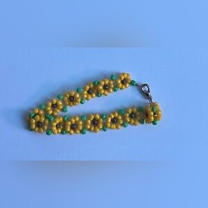 Sunflower Beaded Bracelet